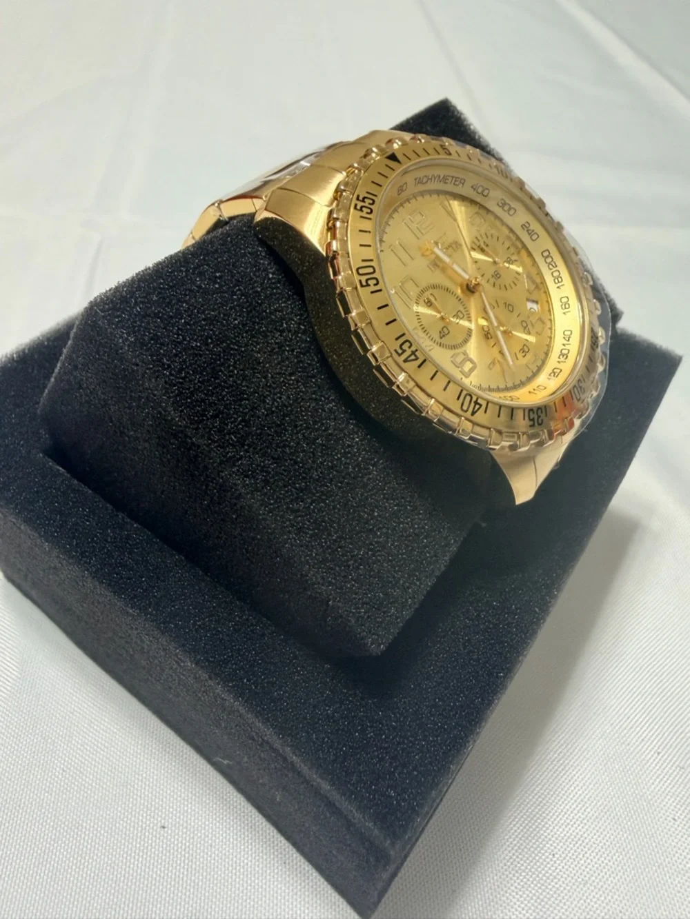 Invicta Men’s Gold Chronograph Watch 45mm